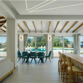 3 bedroom seaside villa with pool & jacuzzi, near Acharavi, sleeps 6